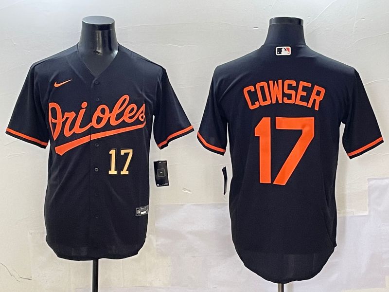 Men Baltimore Orioles #17 Cowser Black Game 2025 Nike MLB Jersey style 1->baltimore orioles->MLB Jersey